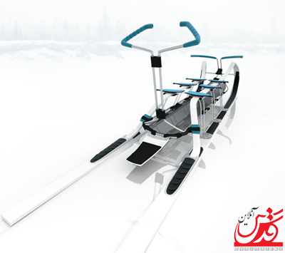 سورتمه ی برقی برای حرکت در برف ساخته شد+عکس 1